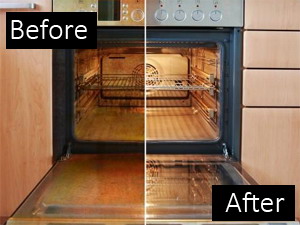 Oven cleaning process